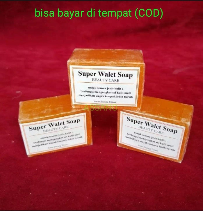 ASANOSHOP 3PCS Sabun Walet Super Beauty Care 0ranye Soap High Quality Pembersih Pencerah Wajah Kusam