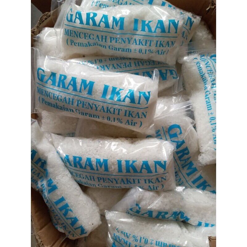 GARAM IKAN AQUARIUM DAN KOLAM ISI 500GR OBAT MENCEGAH PENYAKIT IKAN AKUARIUM KOLAM