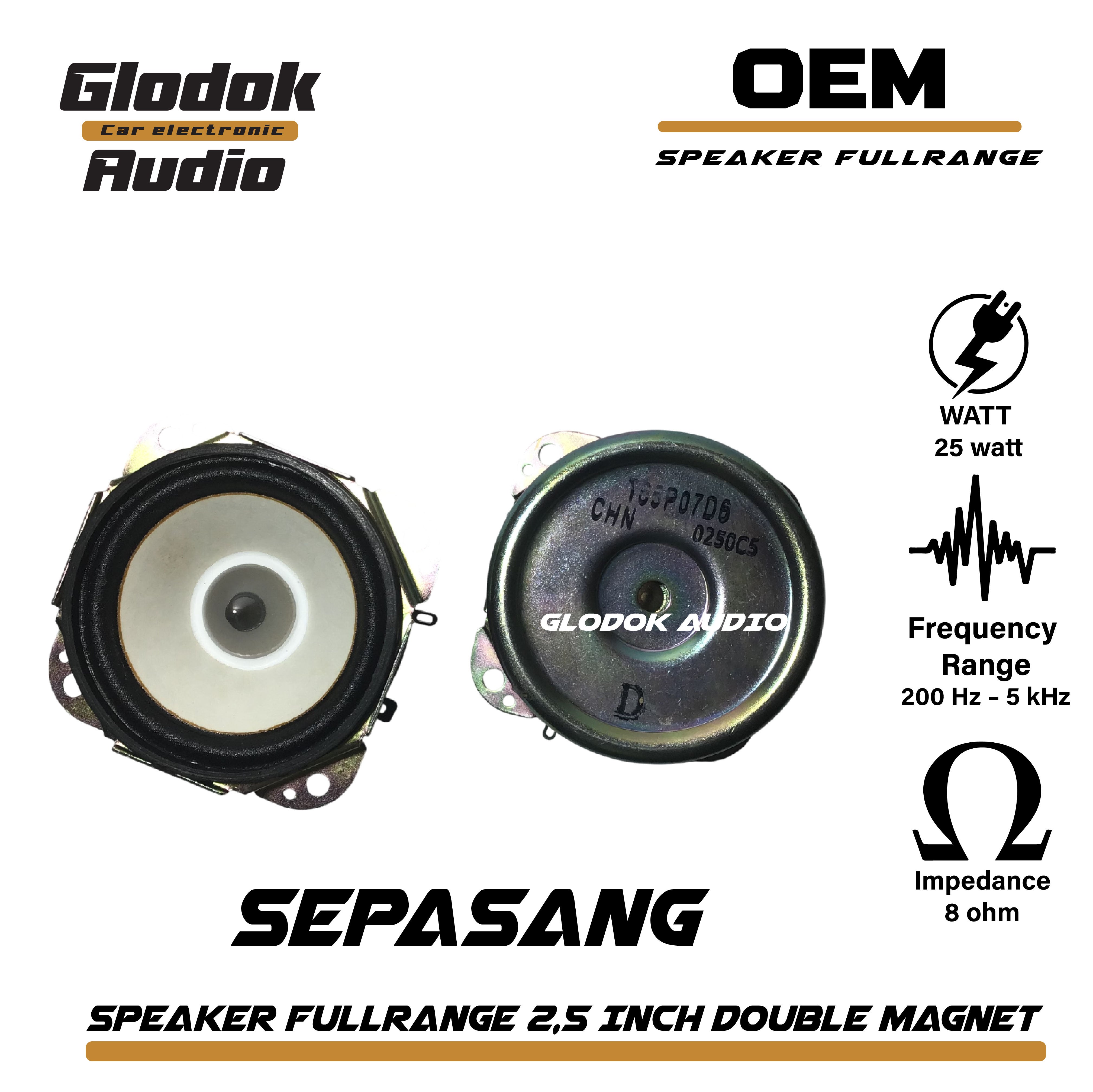 Speaker 25 inch 4-8 ohm 25 watt Speaker Bass Vocal double magnet