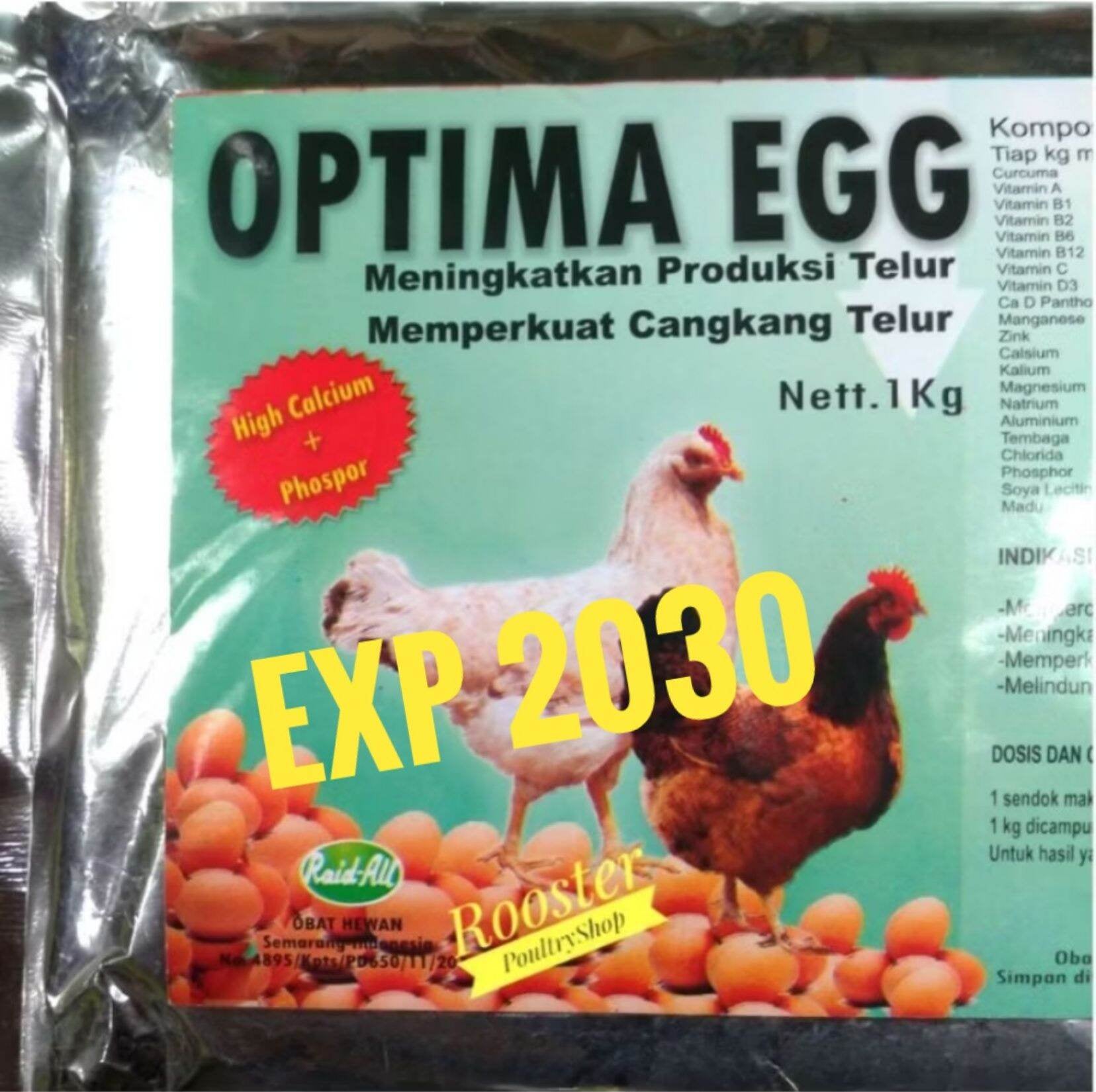 OPTIMA EGG 1 KG Meningkatkan Memperbanyak Produksi Telur Ayam Cangkang Telur Kuat