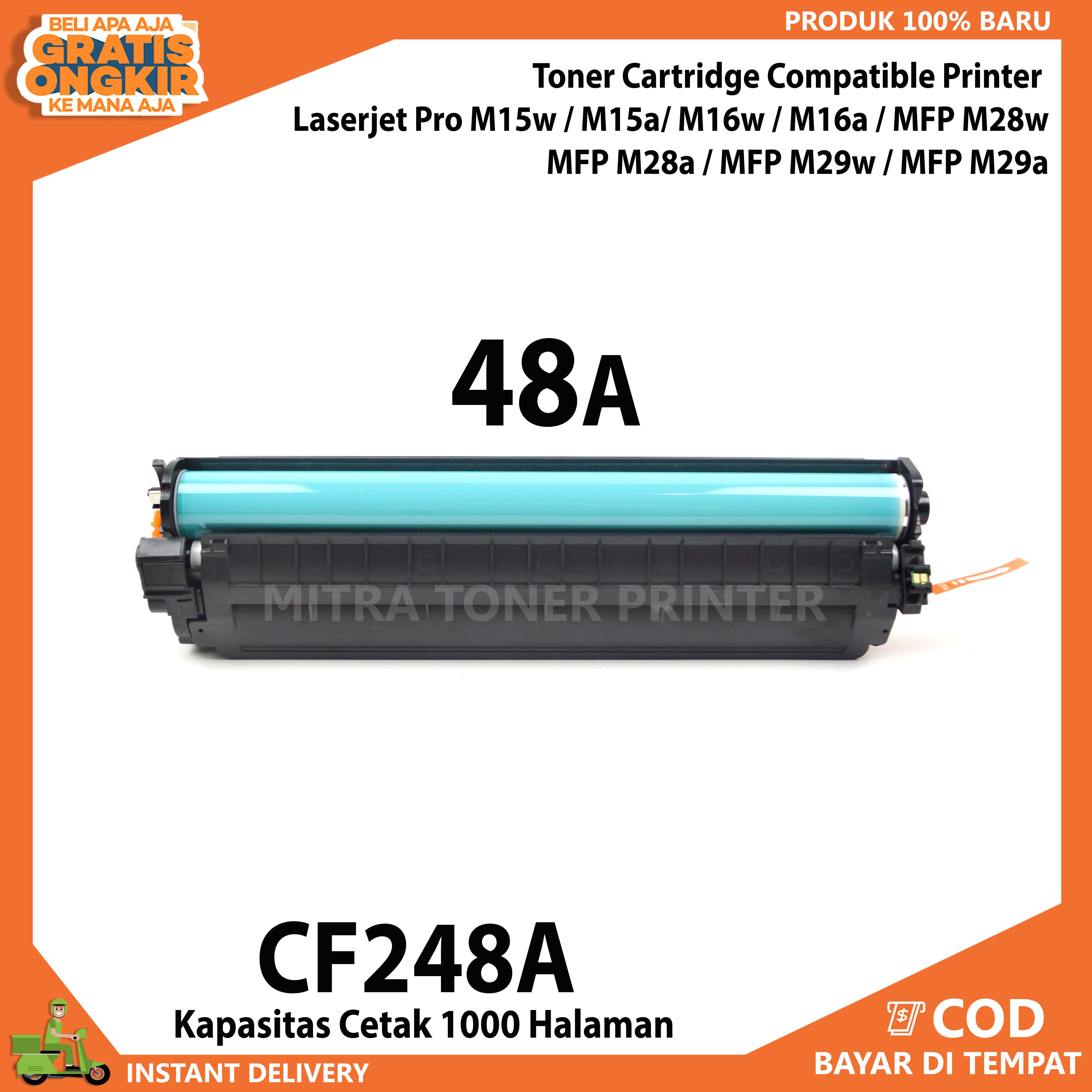 Toner Cartridge 48A Compatible Printer Laserjet Pro M15w M15a M16w M16a MFP M28w MFP M28a MFP M29w MFP M29a Toner Cartridge CF248A