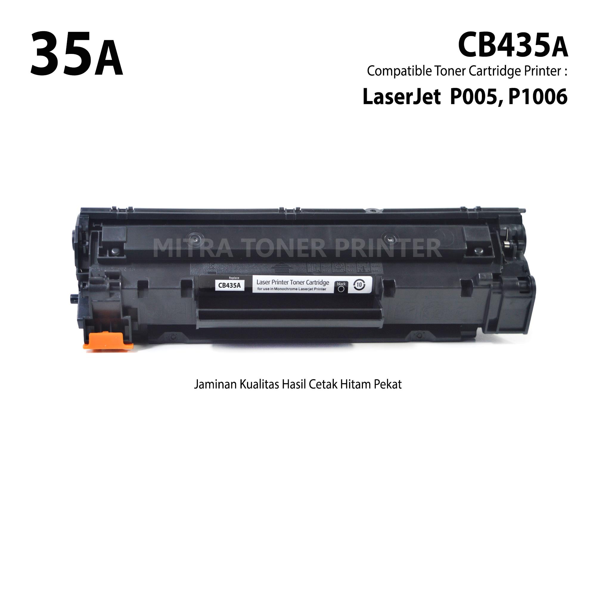 Toner Compatible Untuk printer HP LaserJet P1005- P1006 Toner Cartridge CB435A- 35A