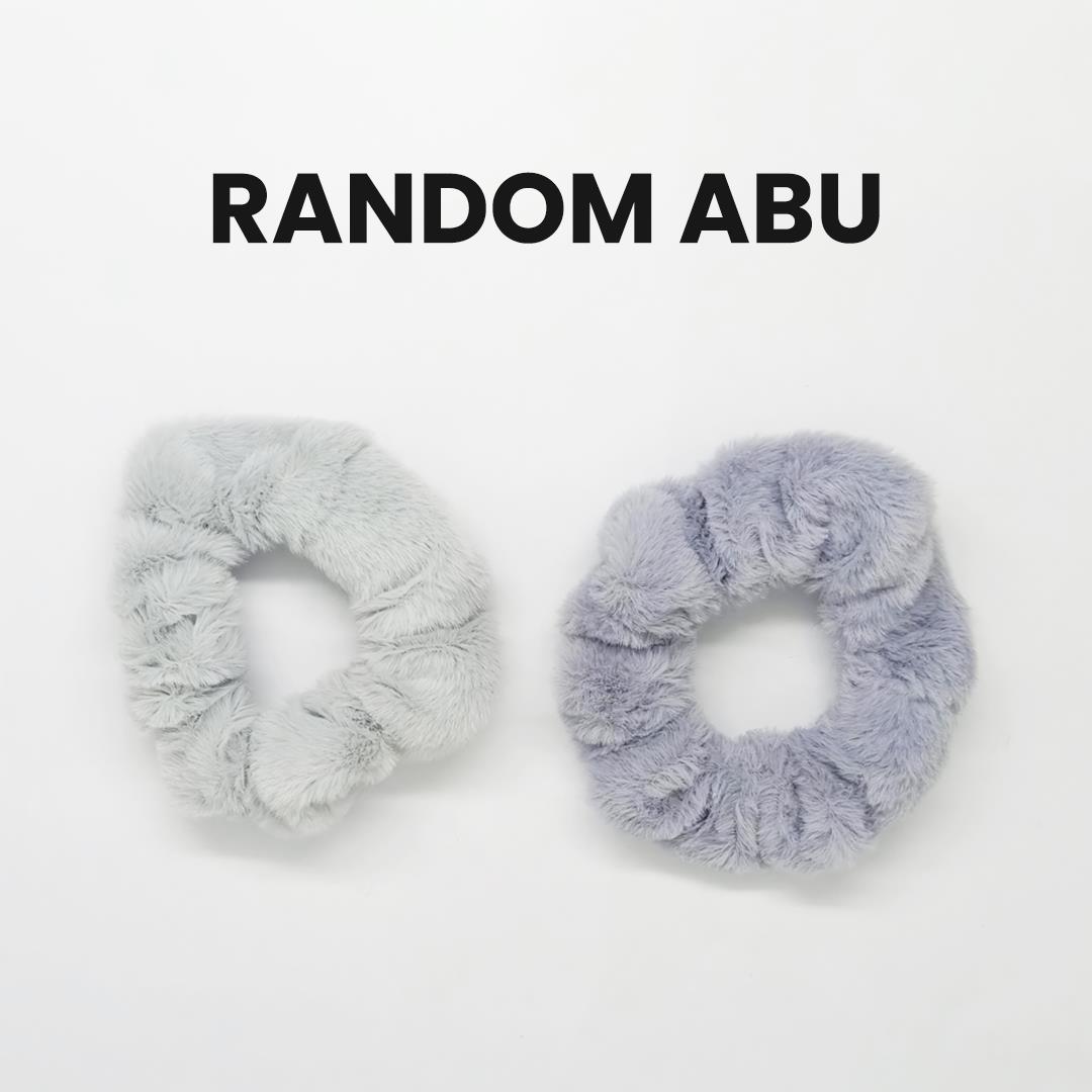 Harga Grosir - Ikat Rambut Scrunchie Korea / Kunciran Cepol Rambut Lingkar Besar Bulu Lembut