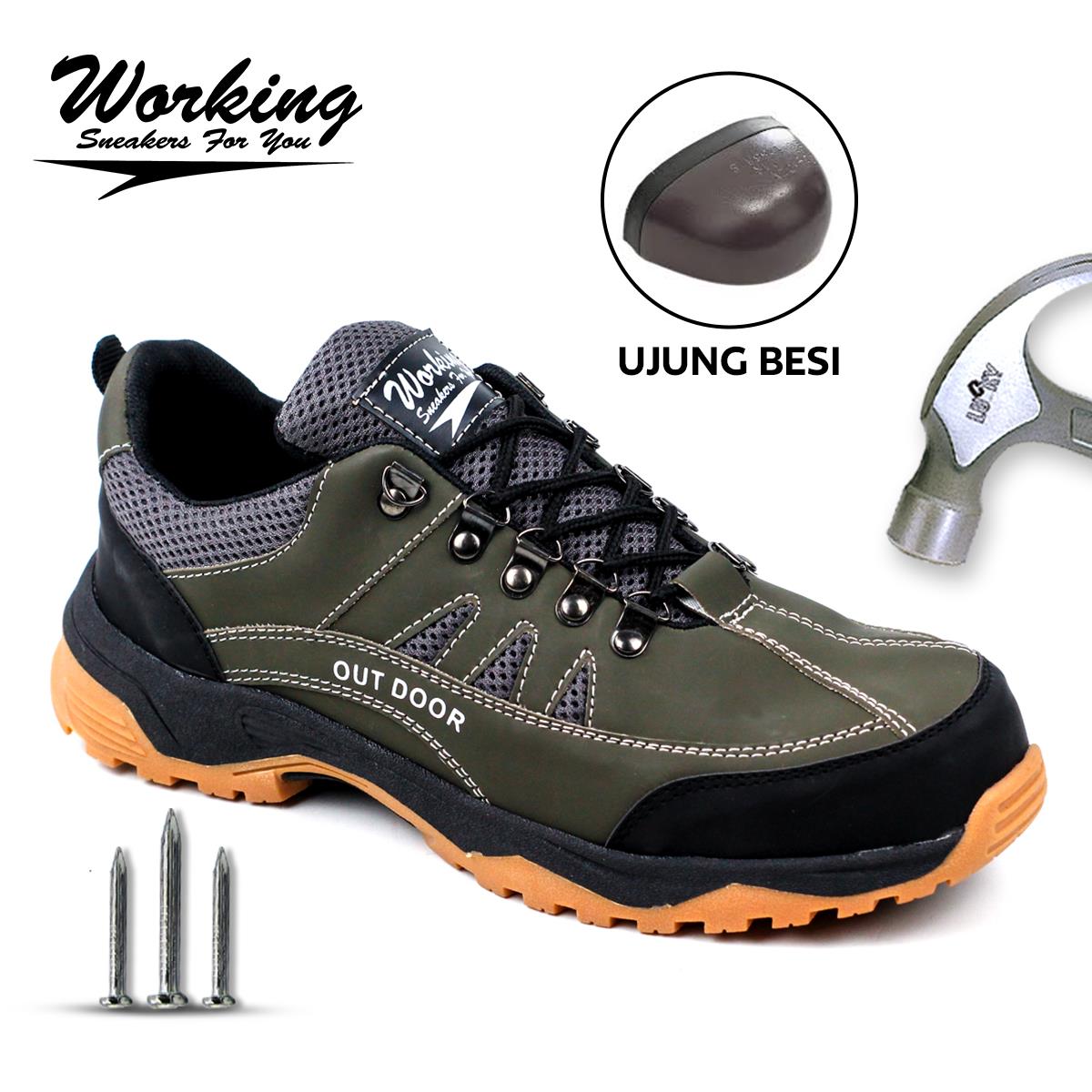 Working Sneakers For You Sepatu Outdoor Pria Hiking Code G-17 Size 39 - 43