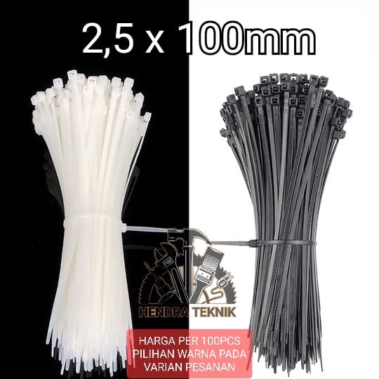 CABLE TIES 100MM 150MM 200MM 250MM 300MM TALI PENGIKAT PLASTIK KABEL TIS 10CM 15CM 20CM 25CM 30CM PER 100pc