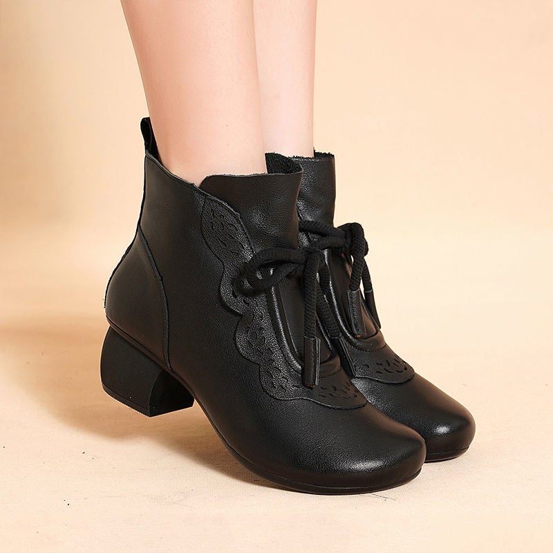 INLIKE COD Korea Fashion Import Sepatu Wanita Boots Tinggi Nyaman Cewek Kulit Kantor Kerja Cantik Lentur 176