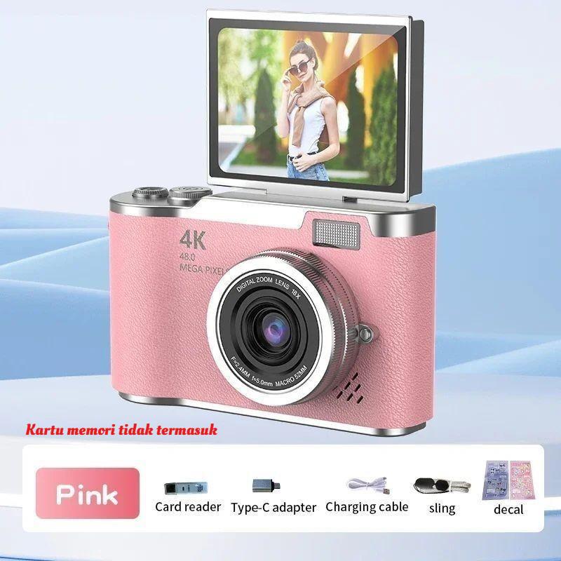 COD 18X Zoom Kamera Digital Kamera Digital 48/72MP 8/X Kamera Digicam Layar Balik 180° LCD 24 Inci 4/5K Vlog Anti Goyang Filter Kamera Pocket