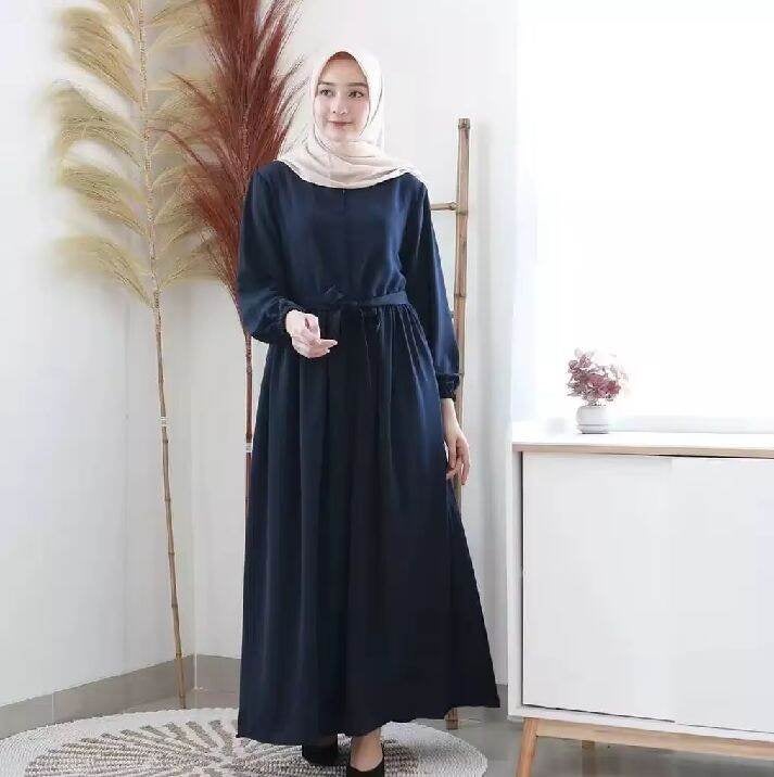 ARESA GAMIS MUSLIM TERBARU MIX RAYON TWILL BUSUI FRIENDLY RESLETING DEPAN BAJU DEWASA KEKINIAN