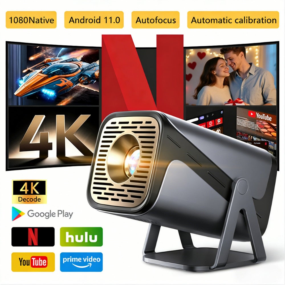 Proyektor Ultra Short Throw Q320 Resolusi 1080P Lampu 150ANSI Kontras 10K Lampu 50KJam Speaker 2W Android11 Bluetooth50