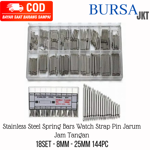 PEN JARUM PENGAIT TALI JAM STRAP RANTAI BERBAGAI UKURAN SET ISI 144PC DAN 180 PC