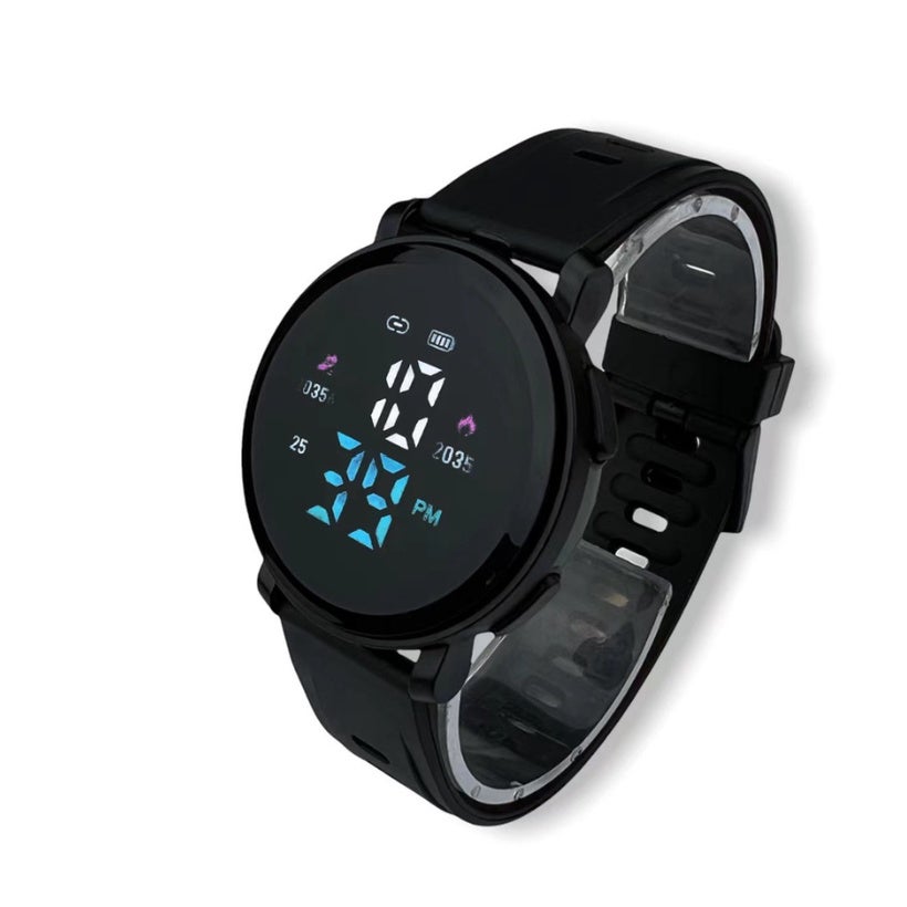 TJS JAM TANGAN PRIA WANITA DIGITAL RUBBER BULAT LED WATCH GROSIR ORIGINAL M150 HIGH QUALITY JF088