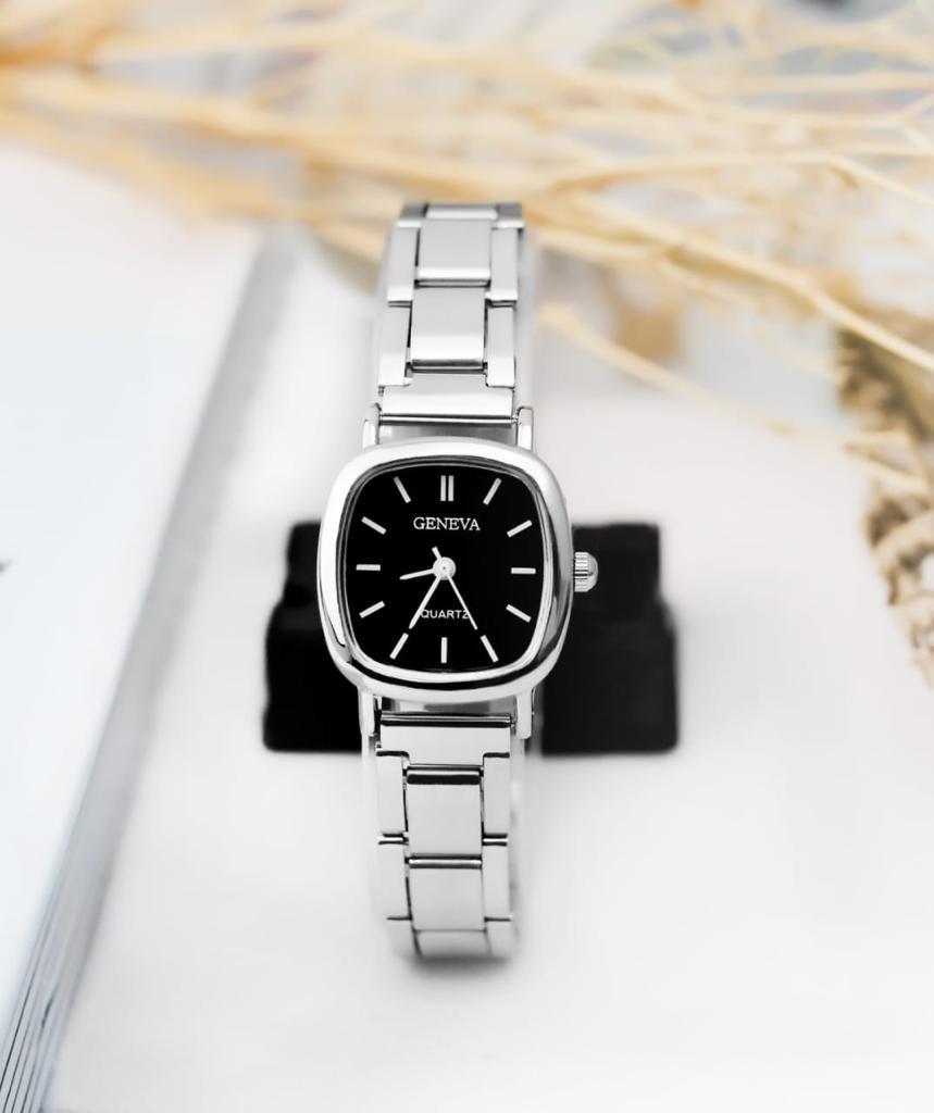 TJS Jam Tangan Wanita Analog Quartz Casual Fashion Strap Rantai Stainless Steel Couple Pria GN005