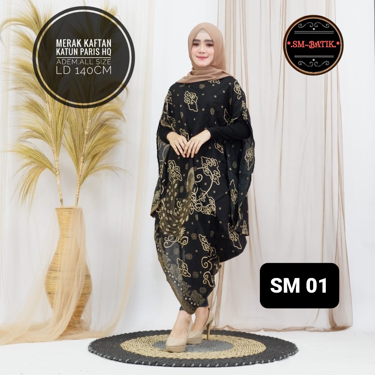 ORI BSO Kaftan Batik KASTRI ASIMETRIS Ori SM / Dress Batik Solo / Baju kondangan wanita KAFTAN BATIK ASIMTERIS TERMURAH NYAMAN ADEM TERLARIS SERAGAM BATIK KAFTAN SOLO NYAMAN ADEM SERAGAMAN BATIK KERJA KONDANGAN HAJATAN TUNIK ASIMETRIS BATIK COD
