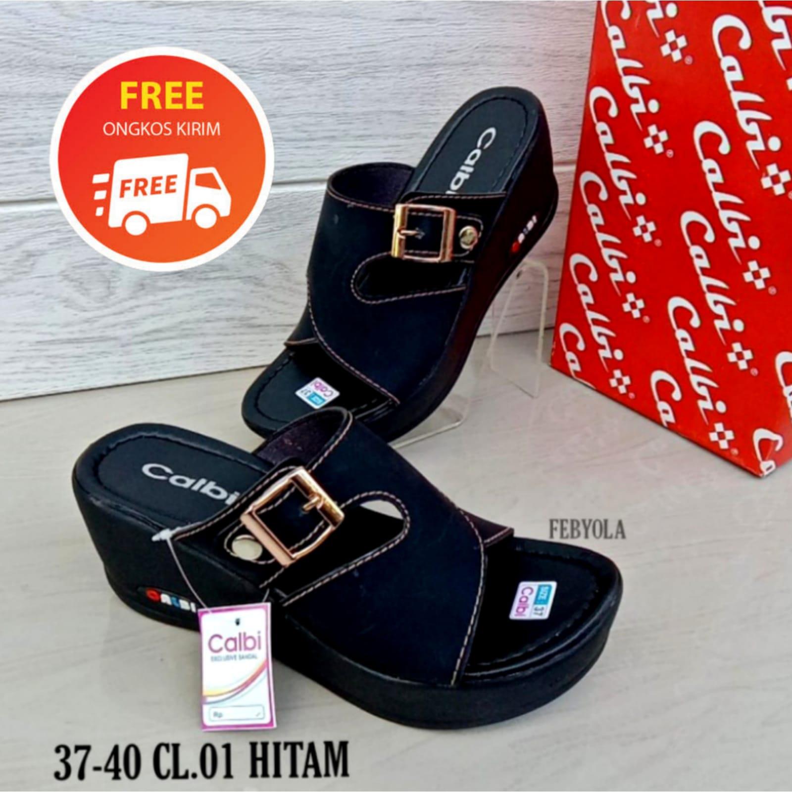 TERMURAH !!! Sandal Wedges Wanita Calbi style Turkiani - Sandal Selop Calbi Terlaris - Sandal Wanita Terbaru 2021 COD