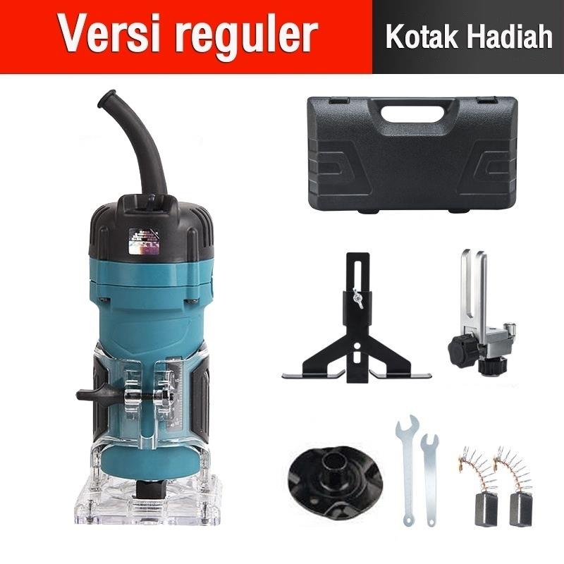 REAIM Wood Trimmer Mesin Profil Kayu Mesin Profil Router Trimmer Kayu Fullset Murah Wood Trimmer