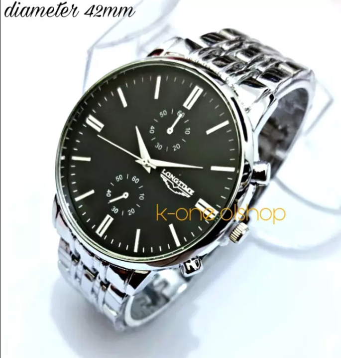 JAM TANGAN PRIA TALI RANTAI STAINLEES STEEL TERBARU DAN TERLARIS