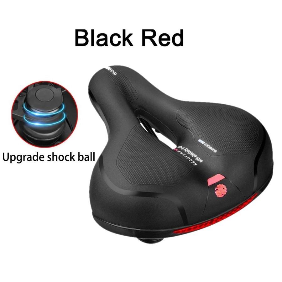[ COD ] - Jok Sadel Sepeda Mountain Bike Saddle Leather Model Spring Asiento