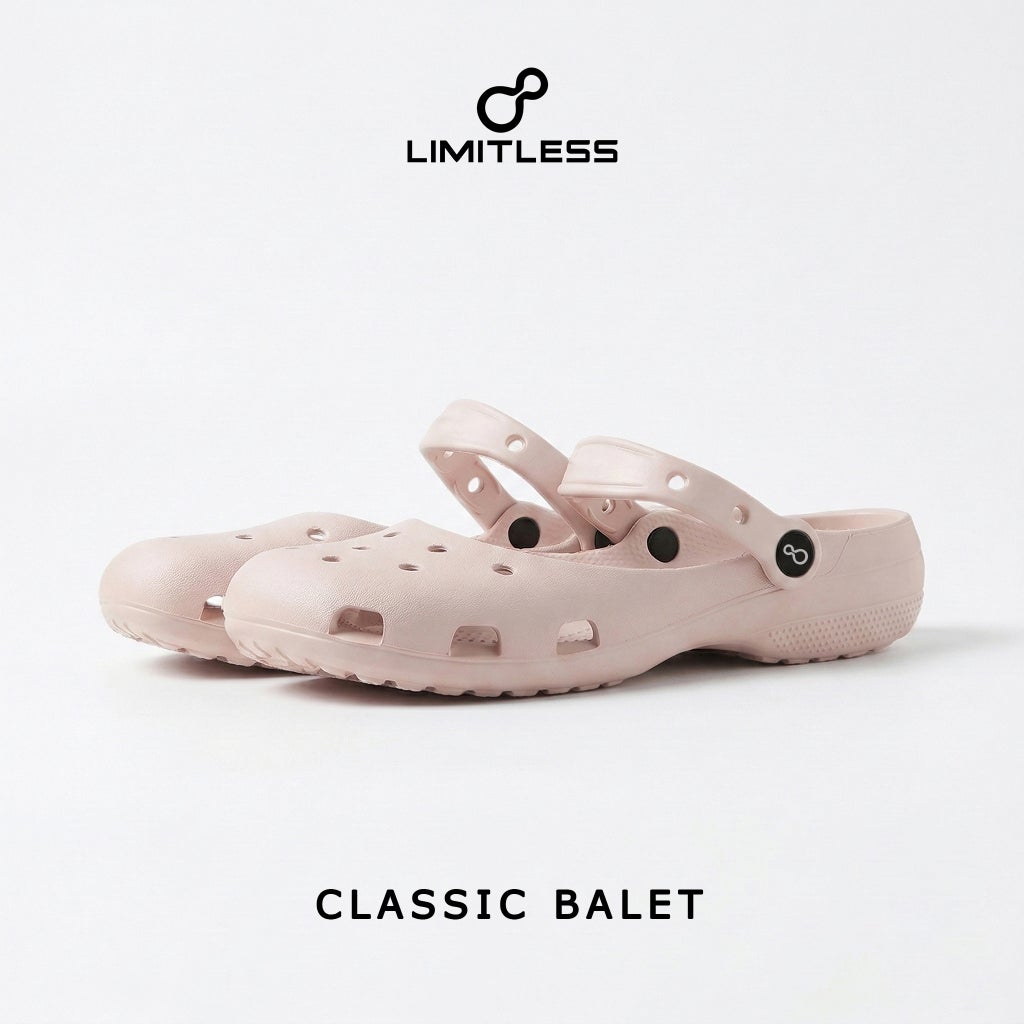 LIMITLESS Sandal Wanita Slop Classic Ballet 2026 Sendal Cewek Slip On Tali Eva Kekinian Fashion Korea Anti Slip - Size 36 - 40