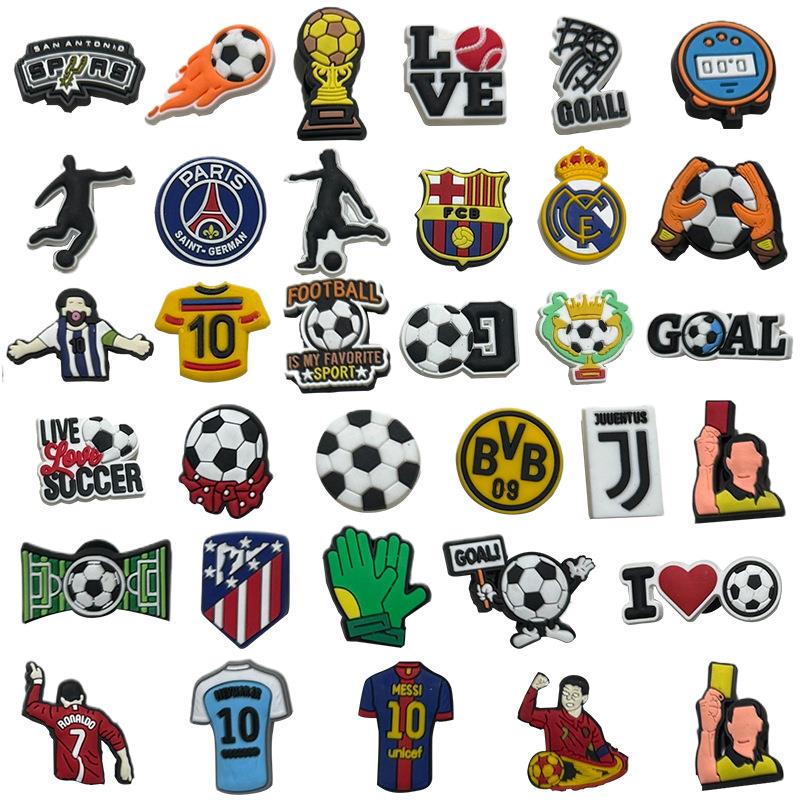 50pcs DIY Olahraga Aksesori Sepatu Sandal Pas Pin Sandal Dekorasi Hadiah Anak-anak No Repeat Random
