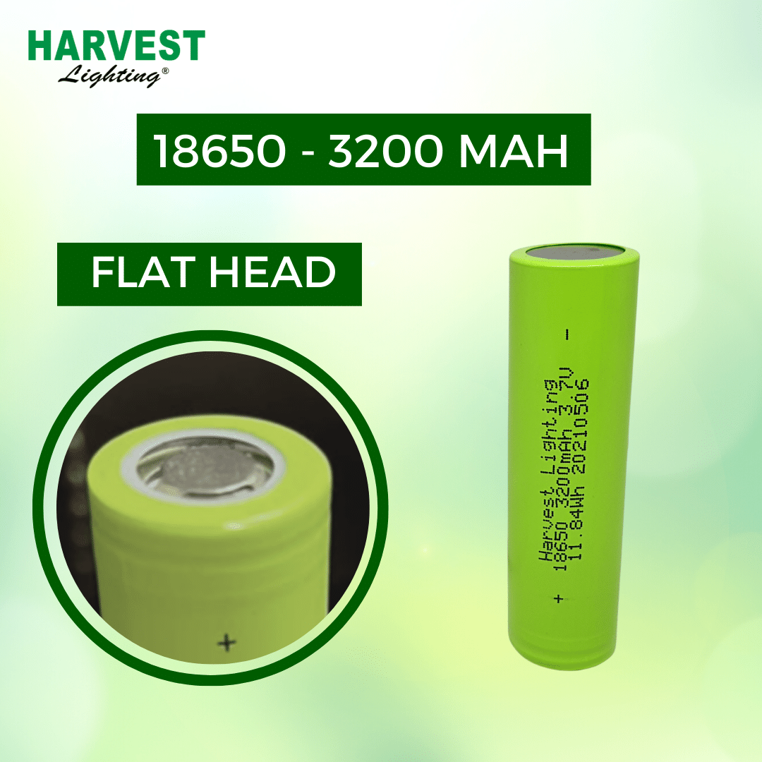 Harvest Lighting Baterai 18650 Battery Lithium Ion Harvest Lighting Real Capacity 2600 3200 mAh Rechargeable Original Batrai Serba Guna