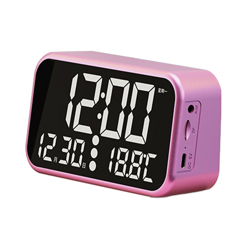 Actual【COD】Spaker Bluetooth 5.0 Alarm Termometer LED Display Ultra Bass FM Radio Wireless Mini Jam Bluetooth