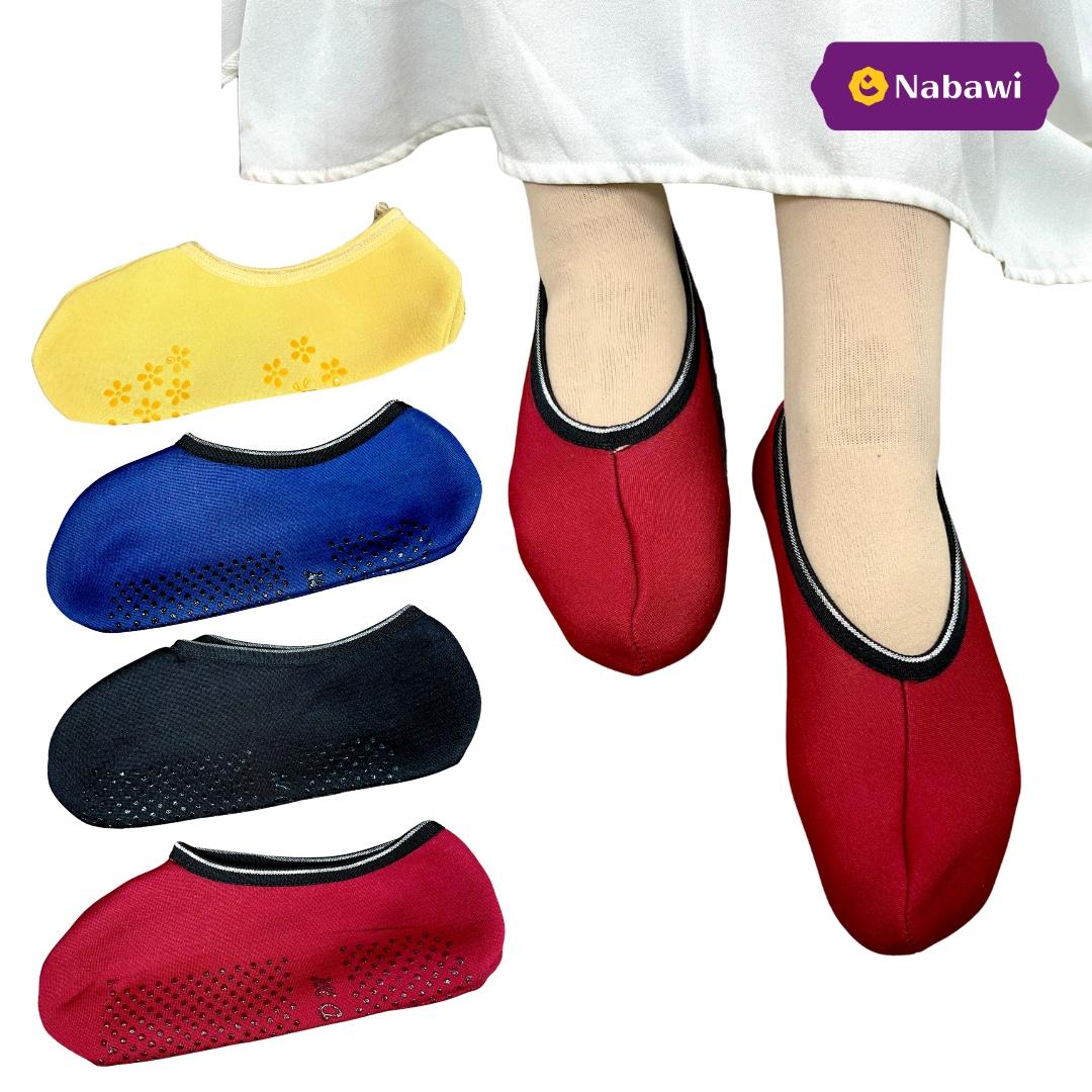 Sepatu Tawaf Kaos Kaki Towaf Polos Tanpa Slip Perlengkapan Haji Umroh