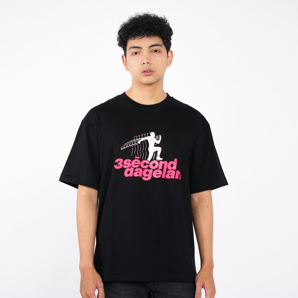 3Second x Dagelan Kaos Pria Lengan Pendek Regular Fit Katun Distefano C560725