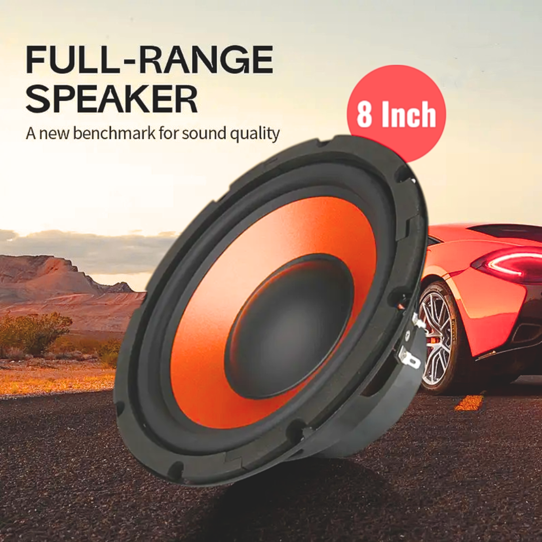 AUTOMOTO Speaker Mobil 8 Inch Subwoofer Super Bass 80 Watt