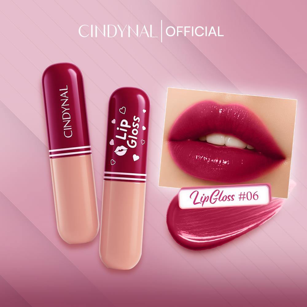 Cindynal Lipstick Velvet Matte Transferproof - Lip Gloss Capsule Lip Long Lasting Cepat Kering 10 Warna