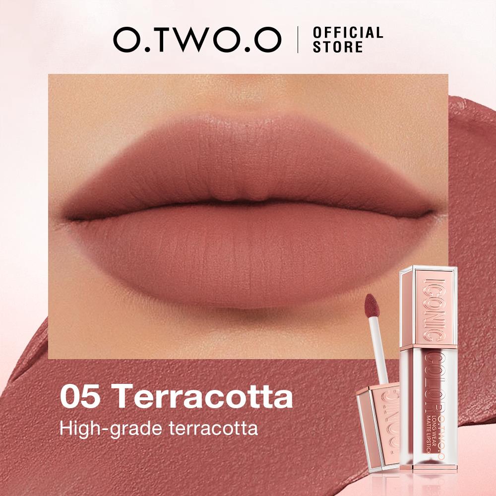 O.TWO.O Velvet Matte Lipstick Liquid Waterproof Long-lasting Mousse Lipcream Silky And Soft