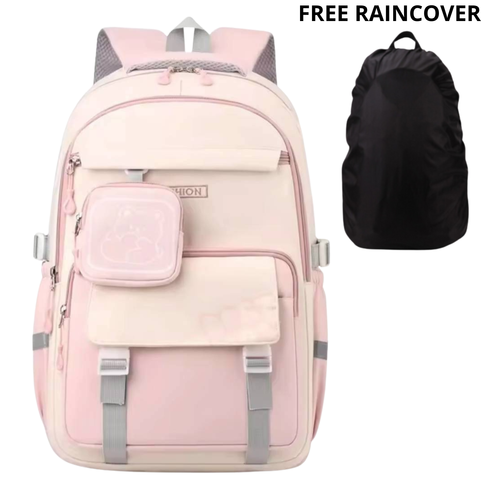 Lumiree.id Tas ransel Sekolah Best You SD SMP SMA Tas Ransel Wanita Kapasitas Besar Free Jas Hujan
