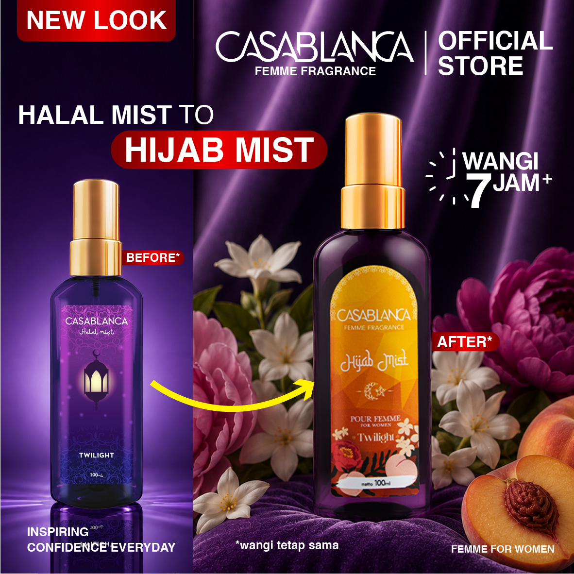 Casablanca Femme Hijab Mist Twilight (Dark Violet) 100ml