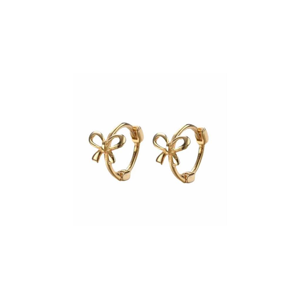 Anting Kupu Titanium Anti Karat Anti Luntur Wanita Anting Pita Serbaguna Berkualitas Tinggi Tahan Lama