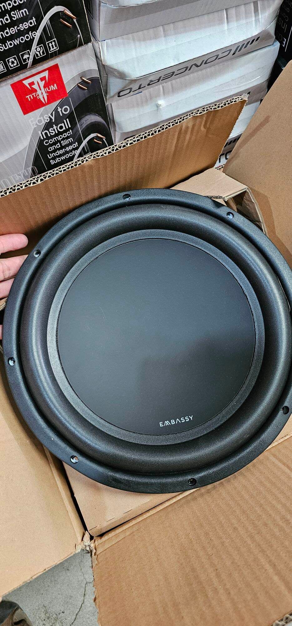 Subwoofers Embassy 1228 Black Double Coil