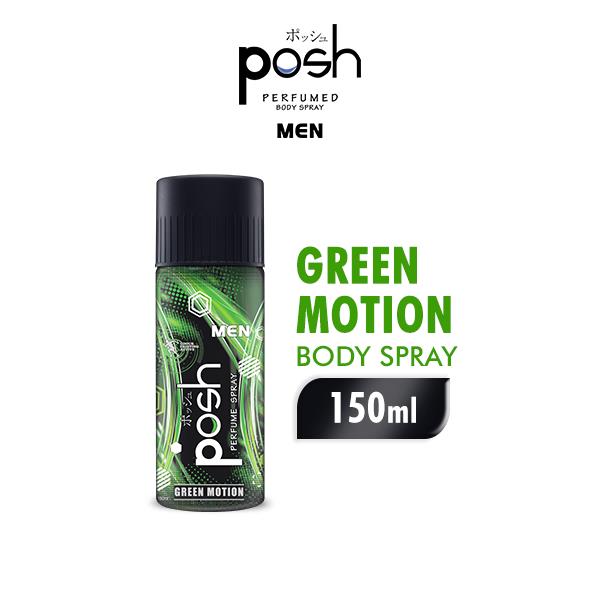 POSH Spray Cologne Men Green MOTION Botol 150ML