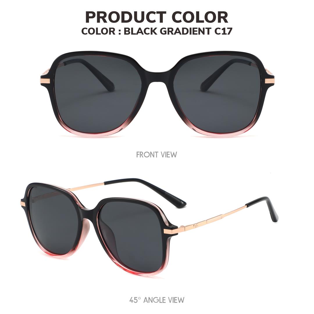 Berrybarton Kacamata Hitam Polarized Frame Geometric TR 90 UV 400 Bisa Minus Fahion Pria Wanita 238