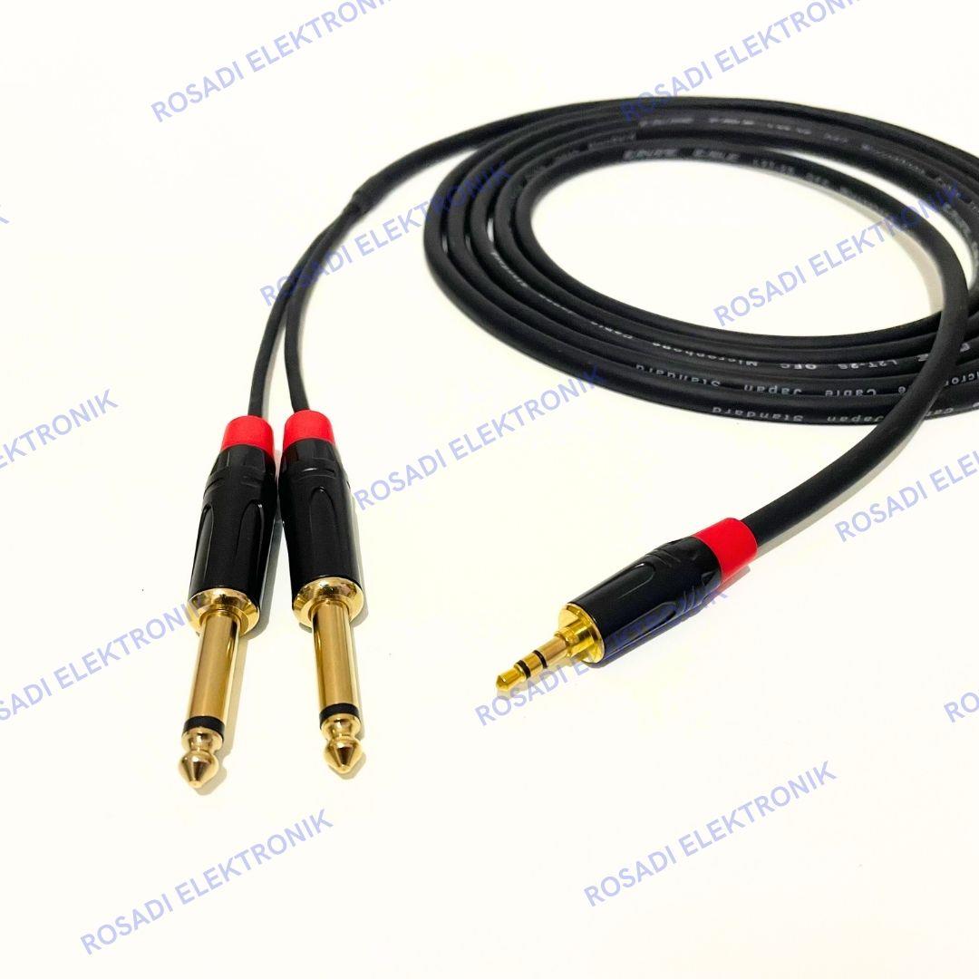 kabel audion jack mini stereo aux 3.5mm to akai mono 6.5mm