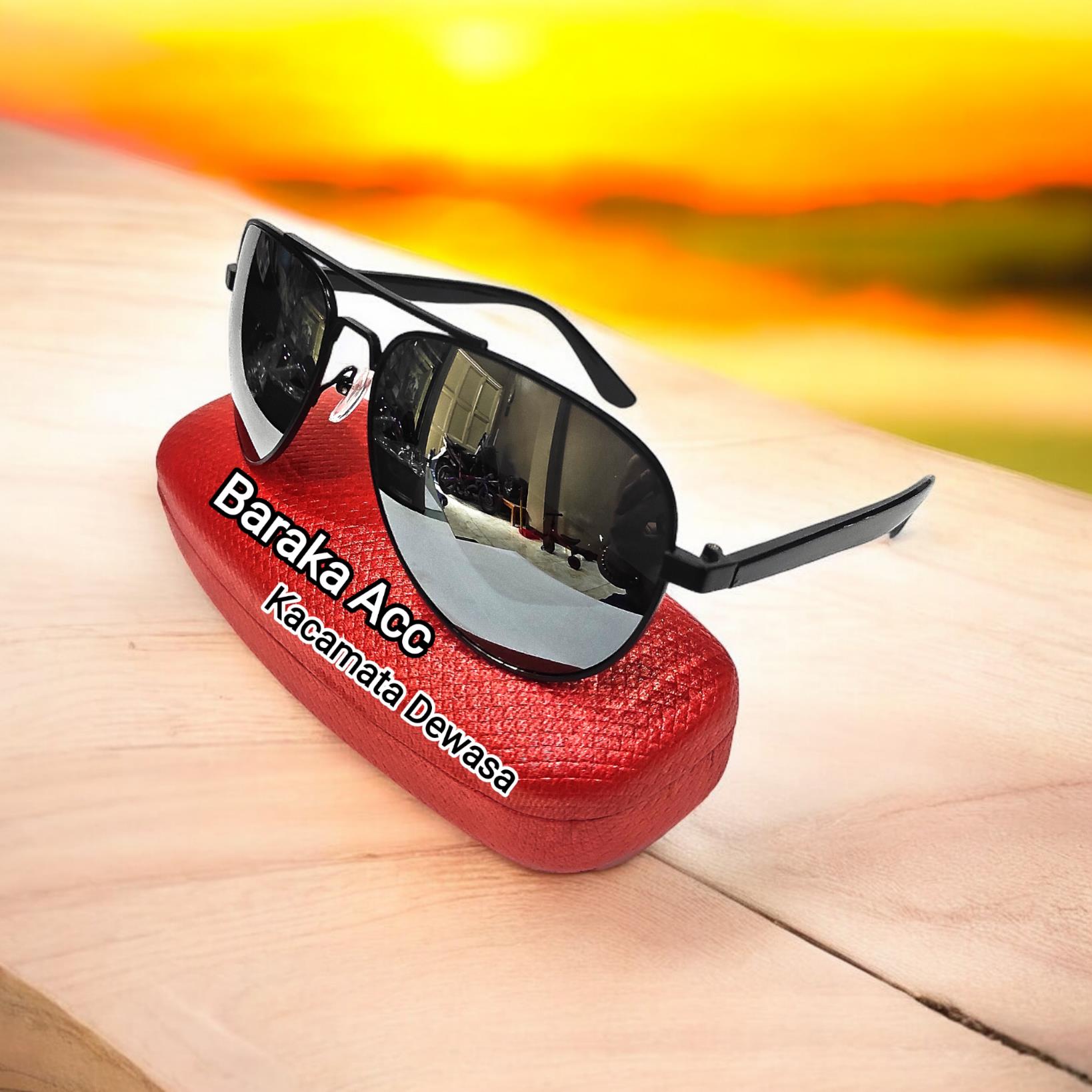 Kacamata Faashion Pria Wanita Model Claasic Jadul Free Box & Lap Eyewear - Sunglasses
