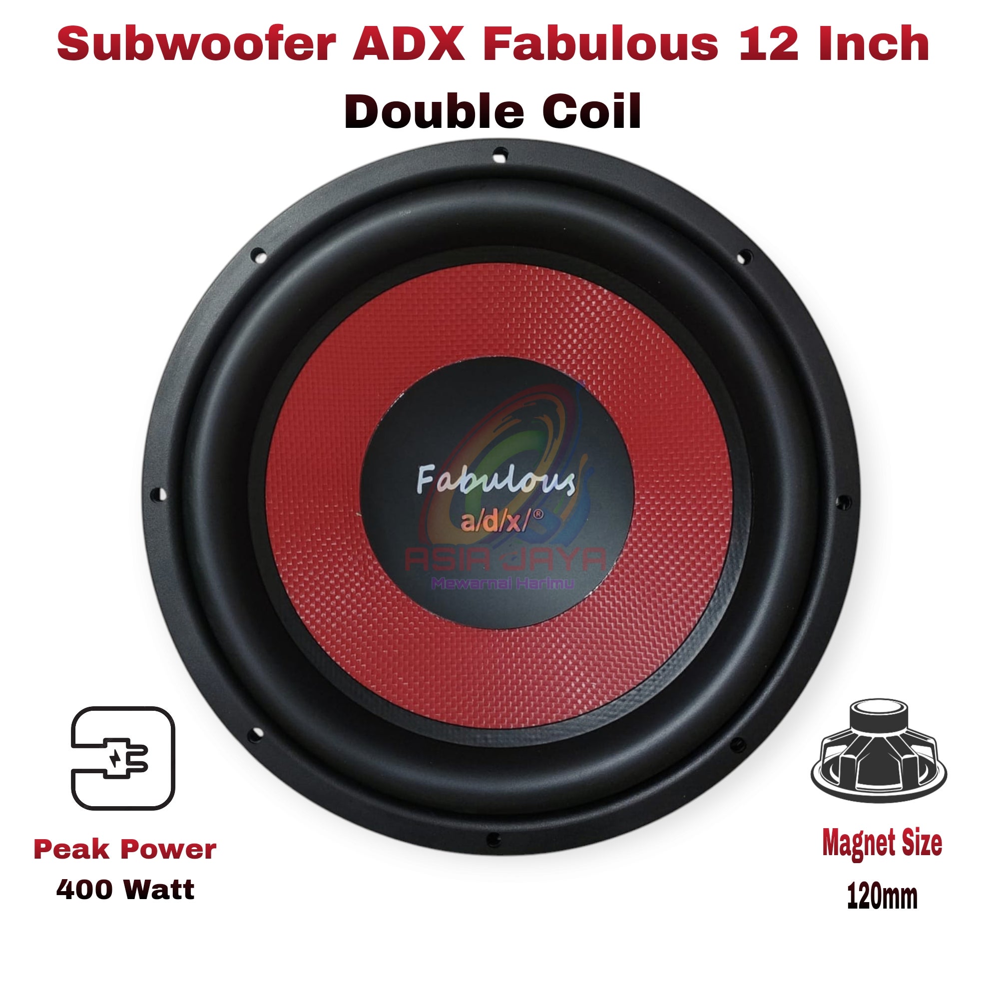 Subwoofer ADX Fabulous 12 inch Double Coil