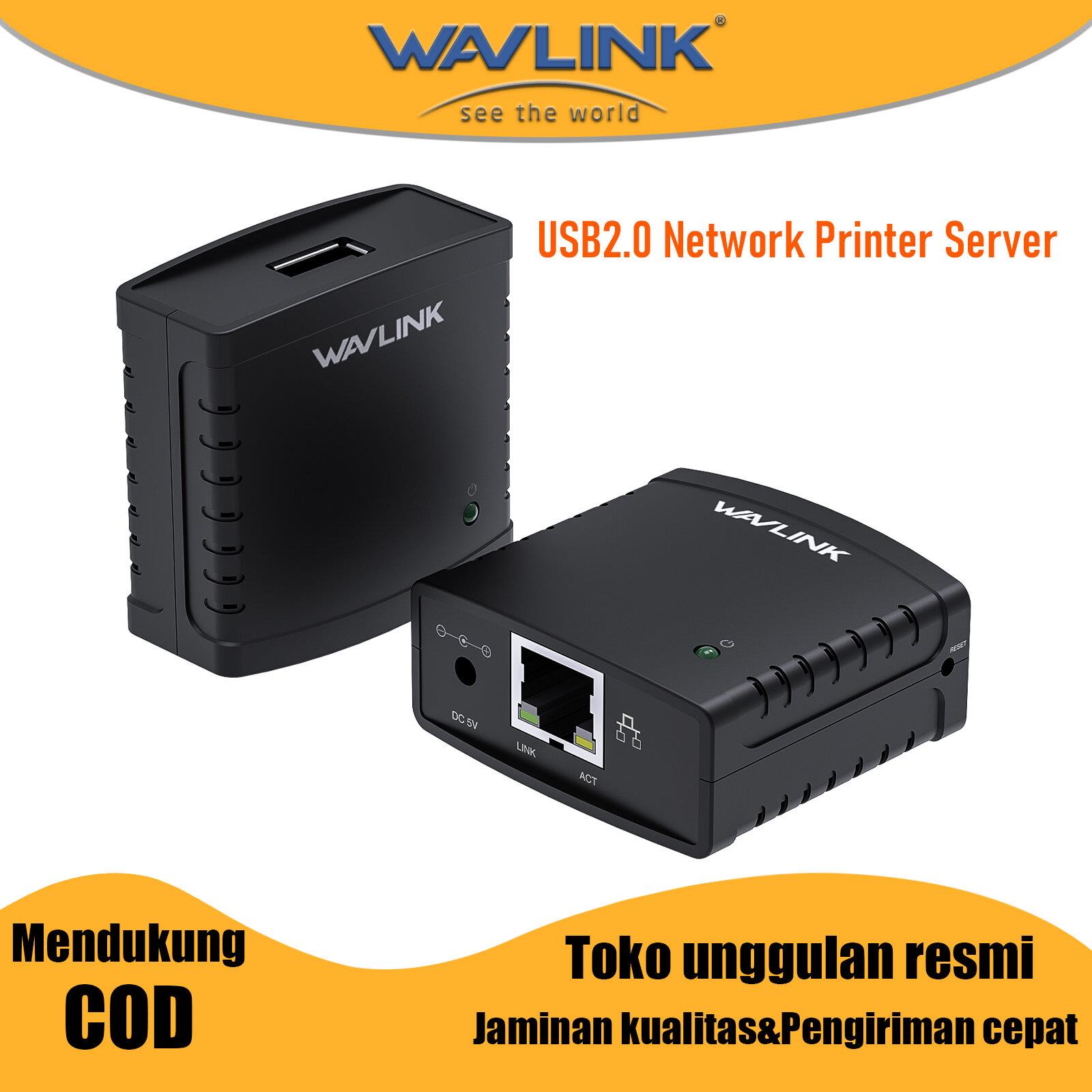 WAVLINK USB Network Printer Server LAN Print Share Server For Printer Komputer Print Server Adapter