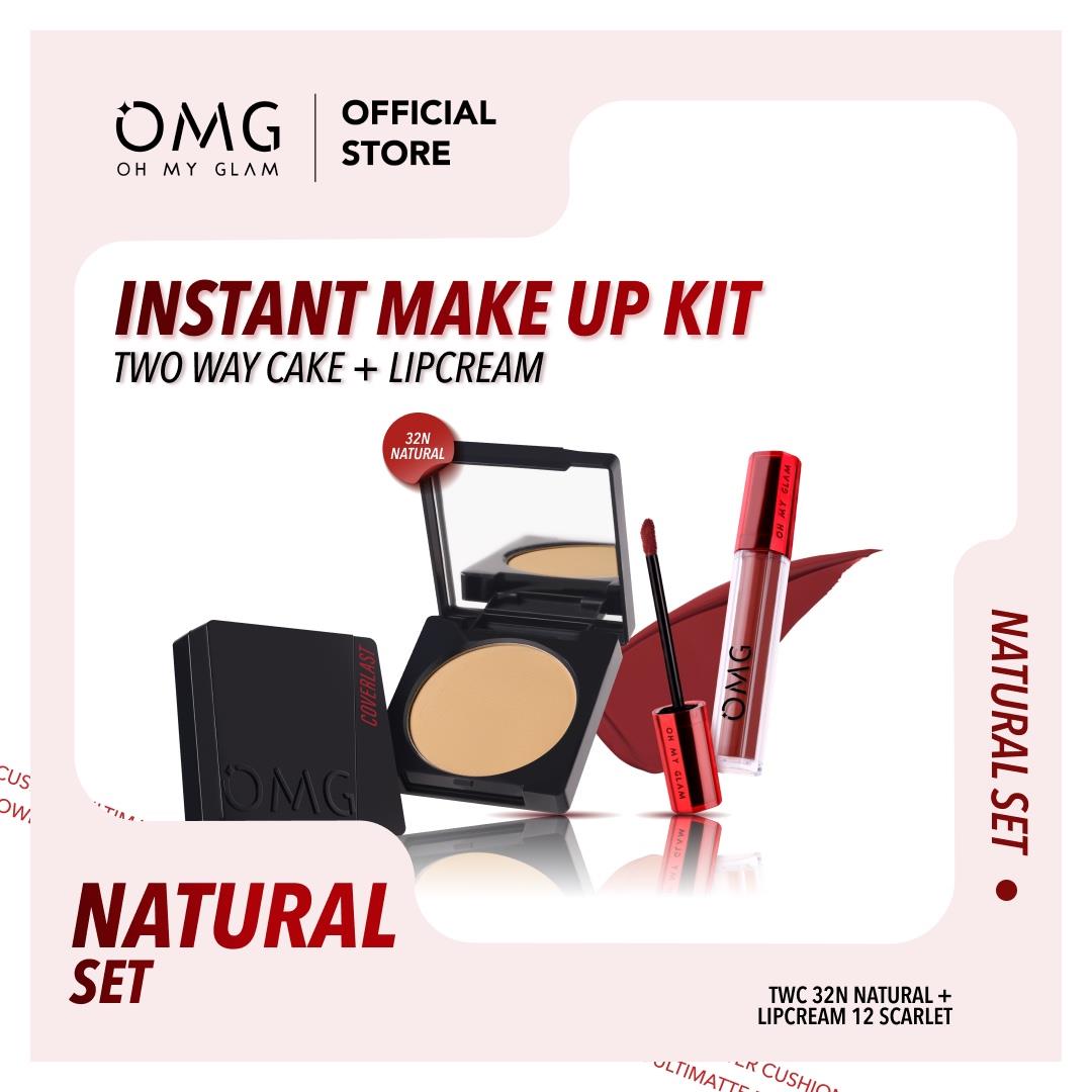 OMG Oh My Glam Coverlast Two Way Cake 12 g - Bedak Padat Kontrol Minyak