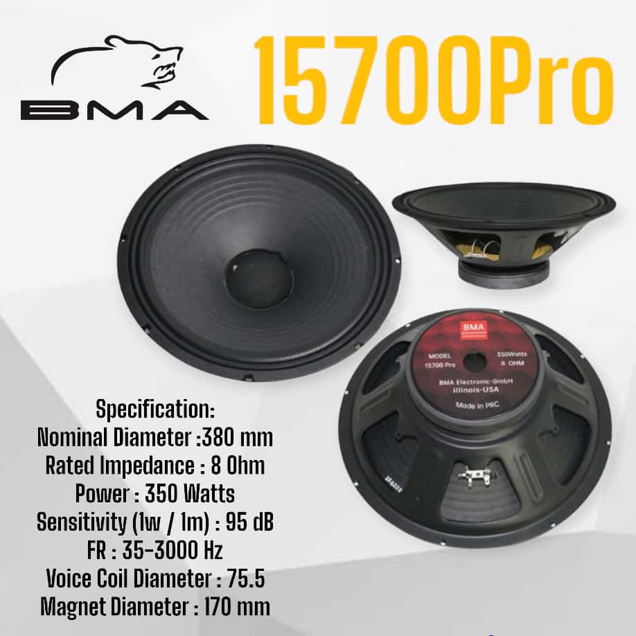 Speaker Komponen 15 Inch | BMA 15700Pro - 15900Pro