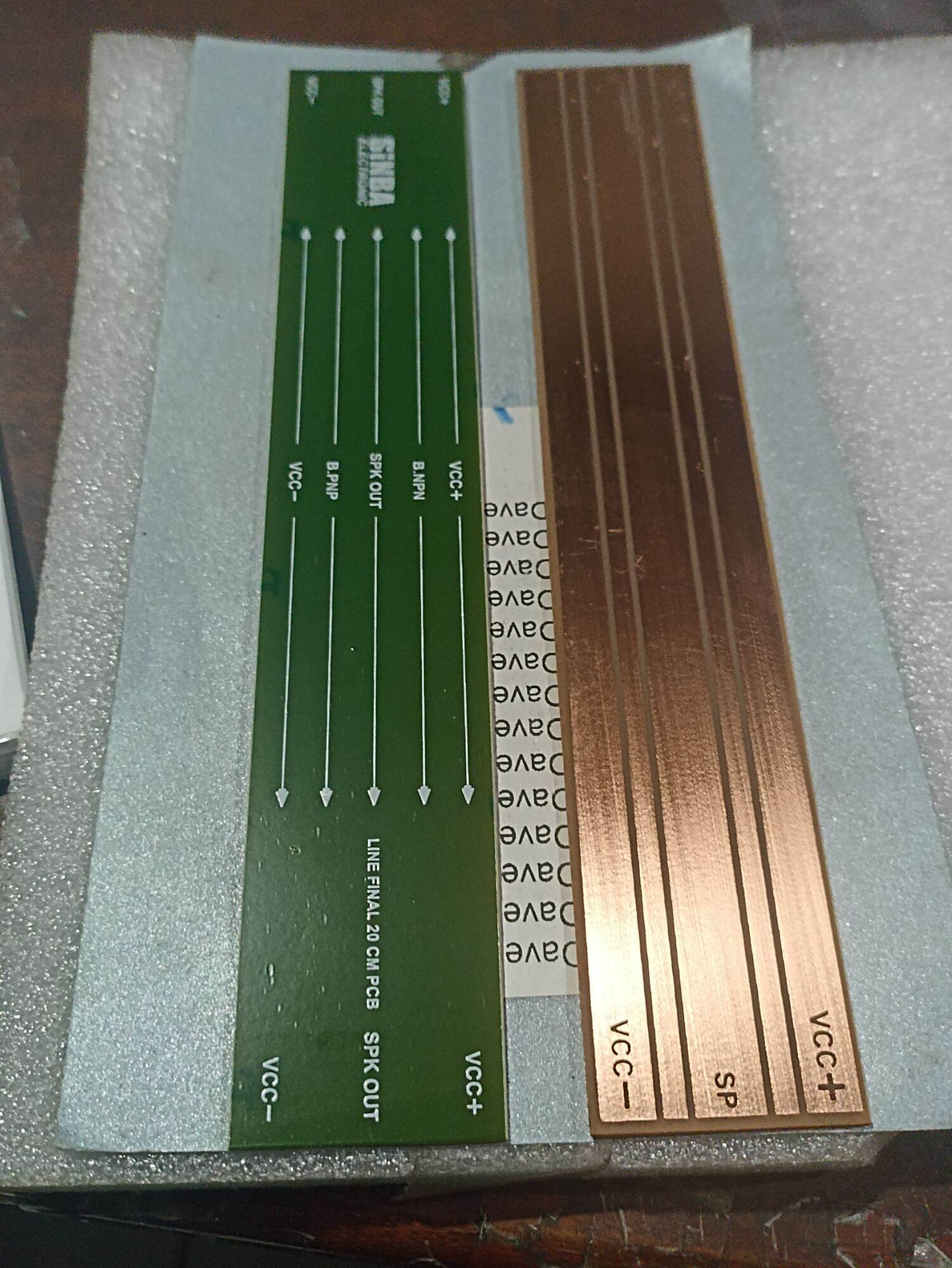 2BUAH PCB LINE PCB FINAL 20CM PCB PARALEL TRANSISTOR TOSHIBA SANKEN