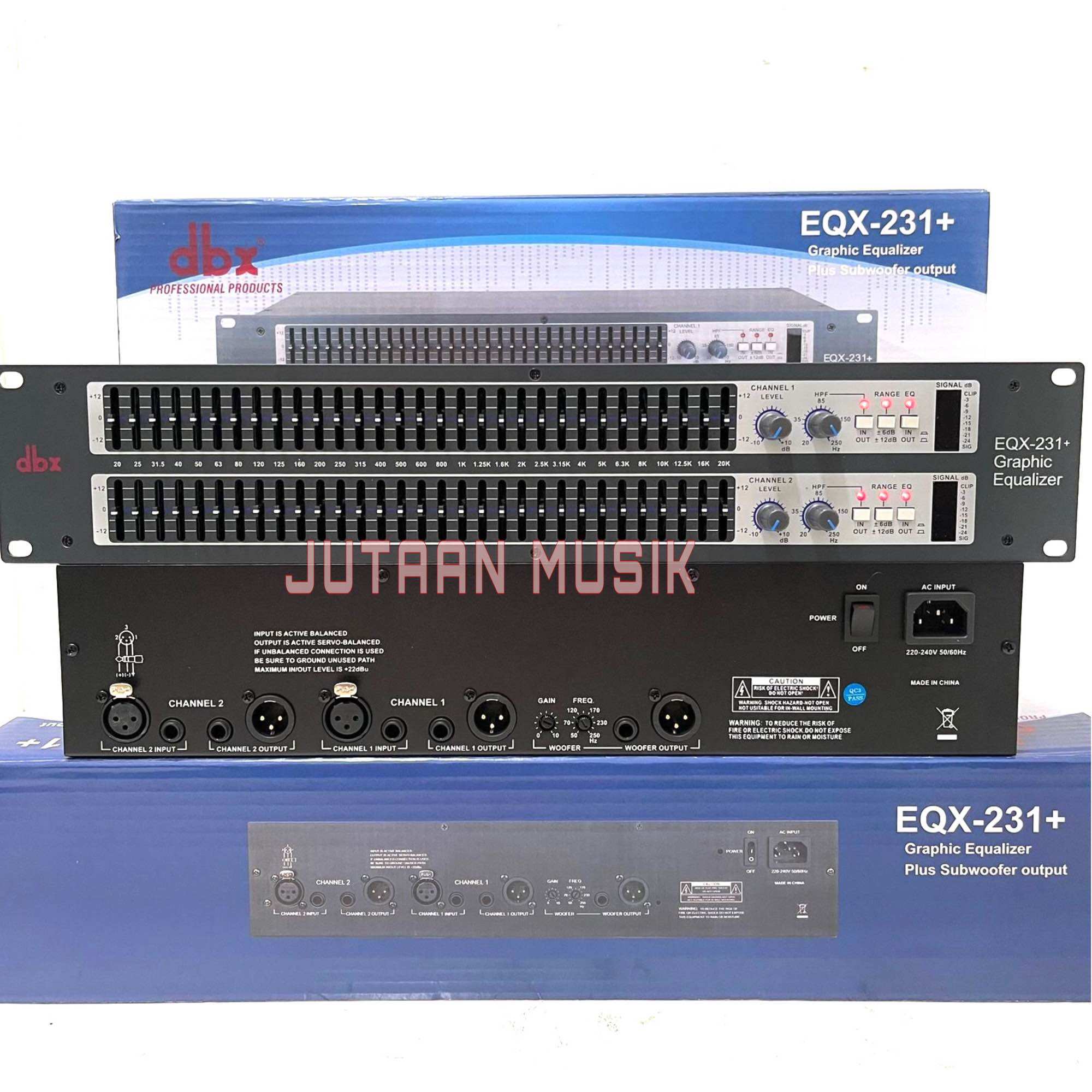 DBX Equalizer EQX 231 + Subwoofer / DBX EQX 231+/ DBX EQX231+Subwoofer