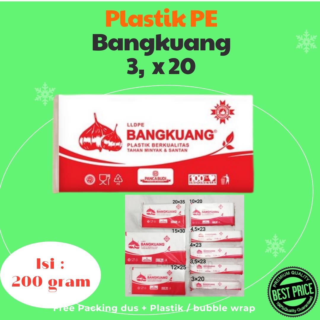 Plastik PE Bangkuang 3 x 20 cm Bening Tebal Plastik Pe Bangkuang Plastik Es Plastik Santan Plastik Gula Plastik Sayur