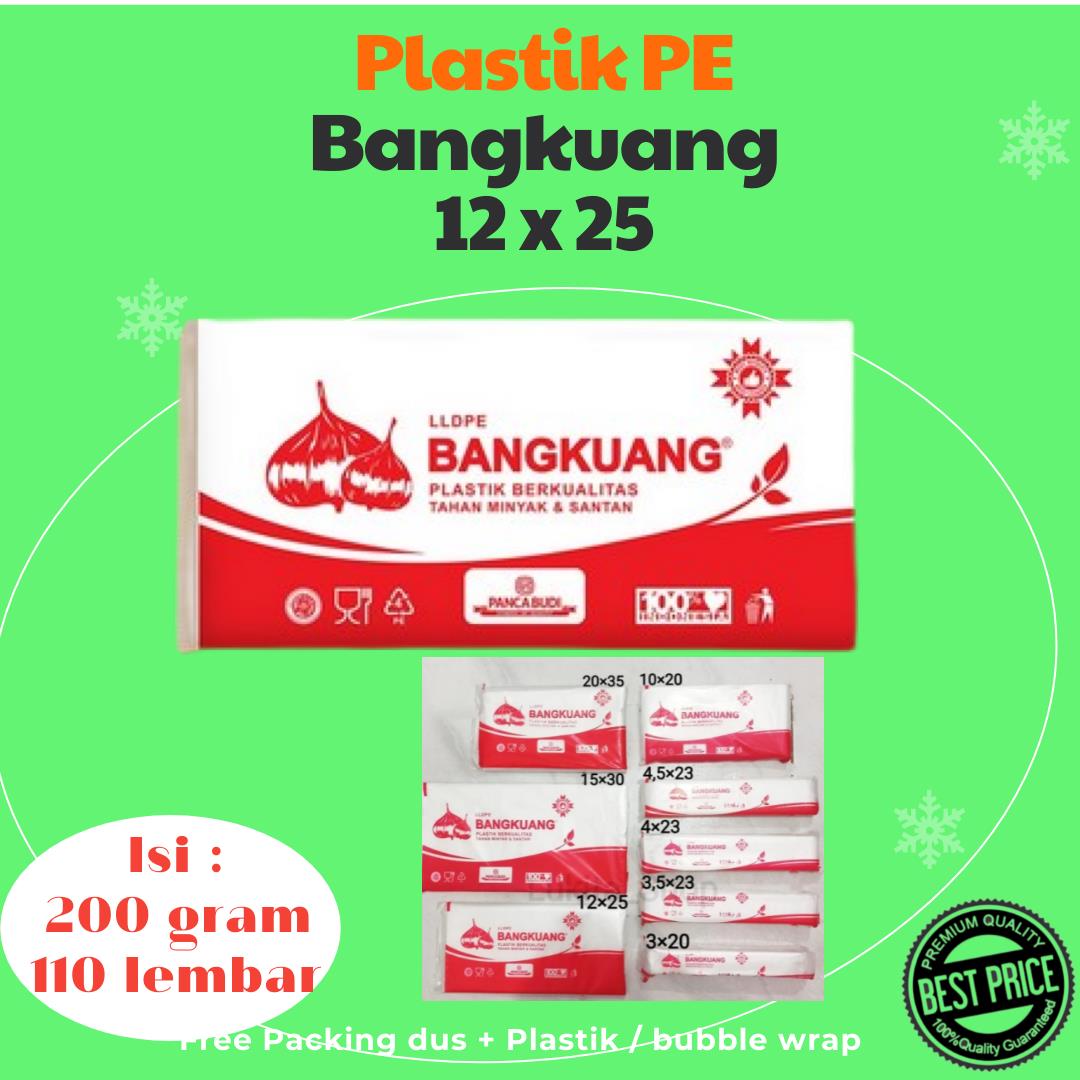 Plastik PE Bangkuang 12 x 25 cm Bening Tebal Plastik Pe Bangkuang Plastik Es Plastik Santan Plastik Gula Plastik Sayur