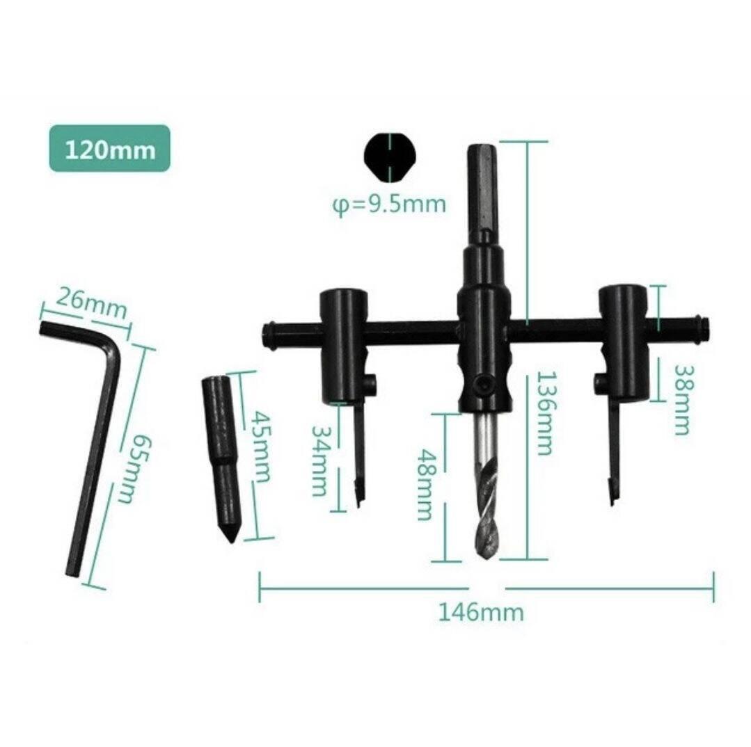 Circle Hole Saw Cutter Wood Drill Bit / Cutter Pelubang Papan
