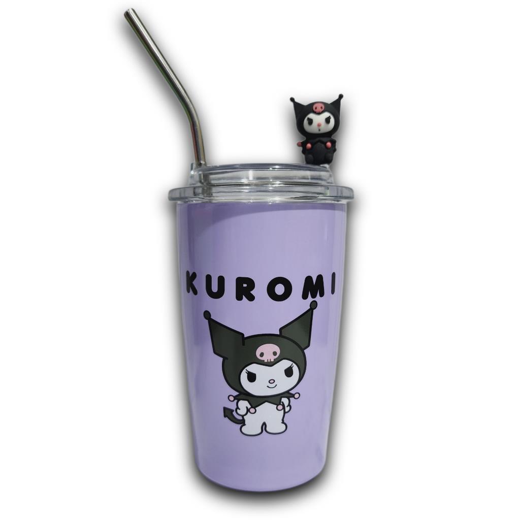 Termos Tumbler Minum Lotso 500ML Strawberry Bear Termos Botol Minum Lotso Dengan Sedotan Stainless Steel 1166