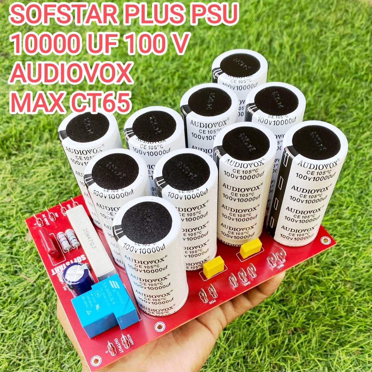 sofstar plus psu 10 elco audiovox 100v 10000 uf dioda60ax2