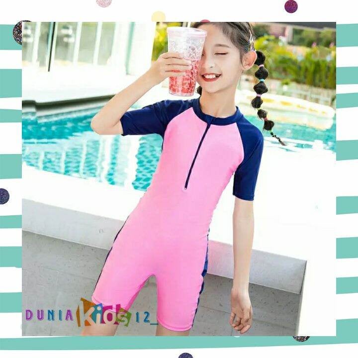NEW Baju Renang Anak Pendek Perempuan